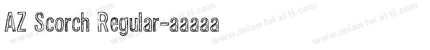 AZ Scorch Regular字体转换